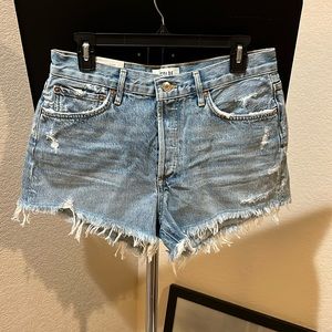 Agolde Parker Vintage cut-off denim shorts in women’s size 28. NWT.